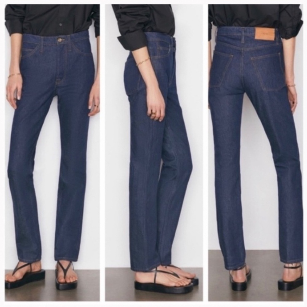 Frame Le Italien True Straight High Rise Jeans Rinse - Picture 2 of 13